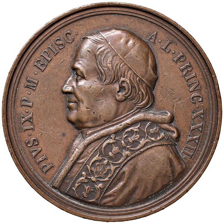 Pio IX (1846 -1878) Medaglia 1877 ... 
