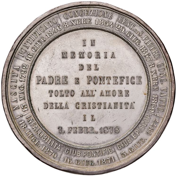 Pio IX (1846-1870) Medaglia 1878 ... 