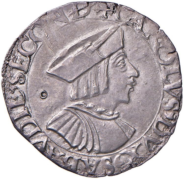 Carlo II (1504-1553) Mezzo testone ... 