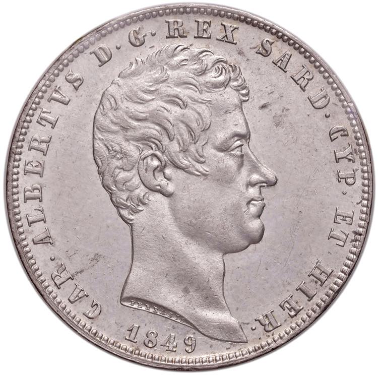 Carlo Alberto (1831-1849) 5 Lire ... 