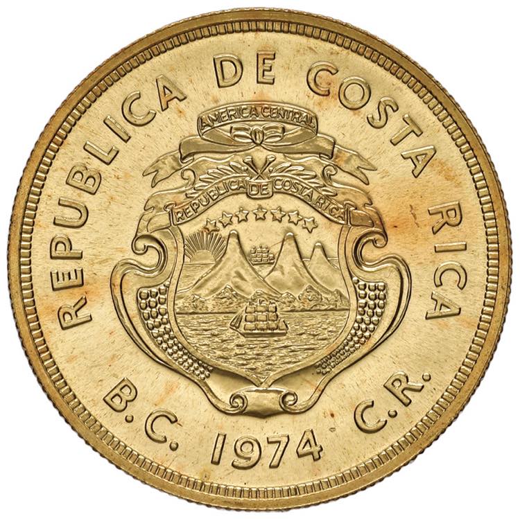 COSTA RICA 1.500 Colones 1974 - AU ... 