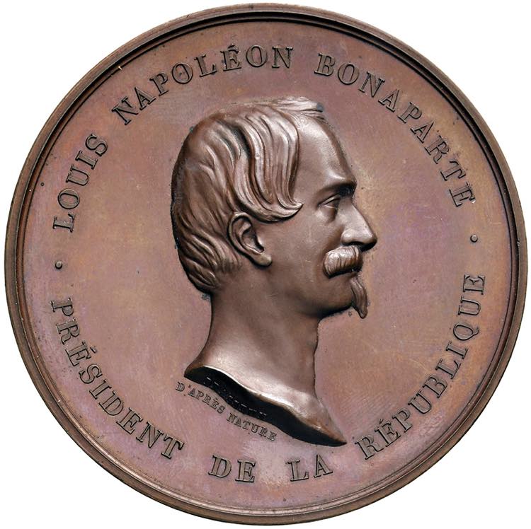 FRANCIA Medaglia 1848 Napoleone ... 