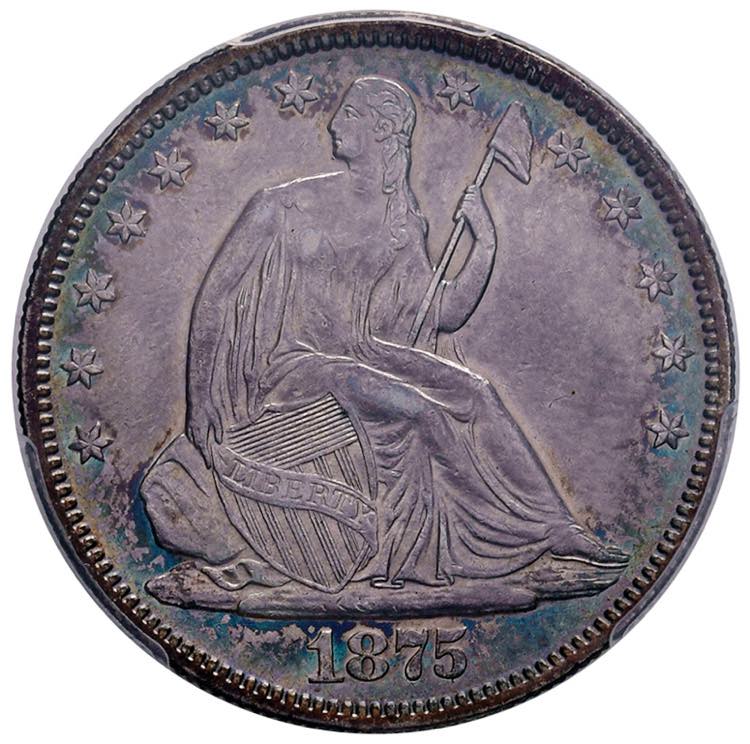 USA Mezzo dollaro 1875 - AG In ... 