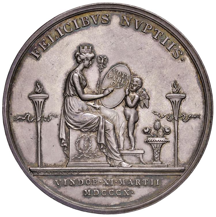 Medaglia 1810 Nozze a Vienna per ... 