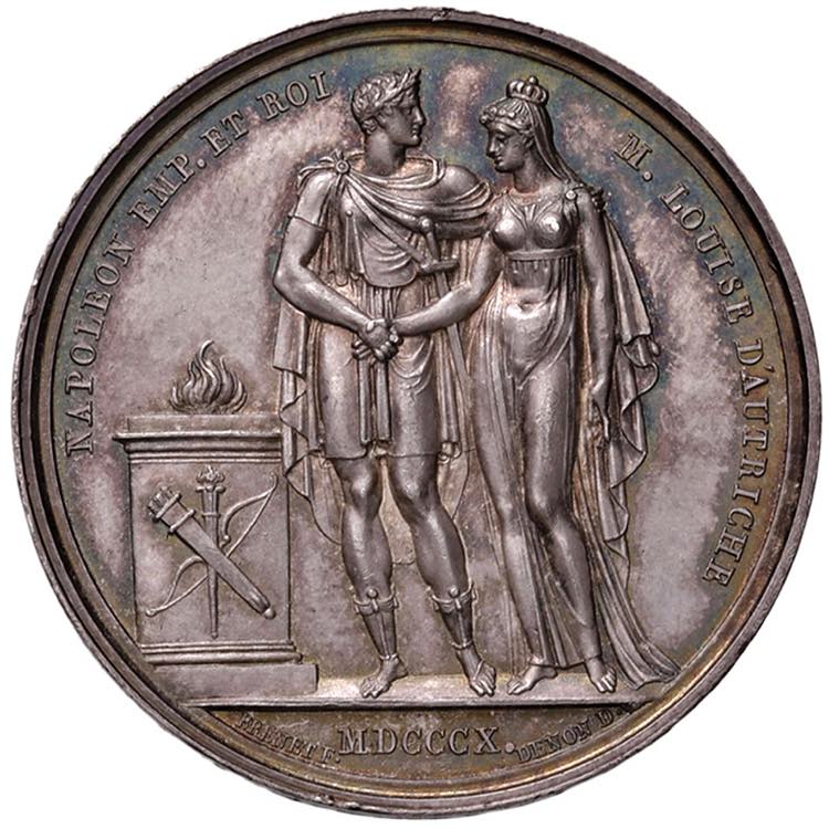 Medaglia 1810 Matrimonio a Parigi ... 