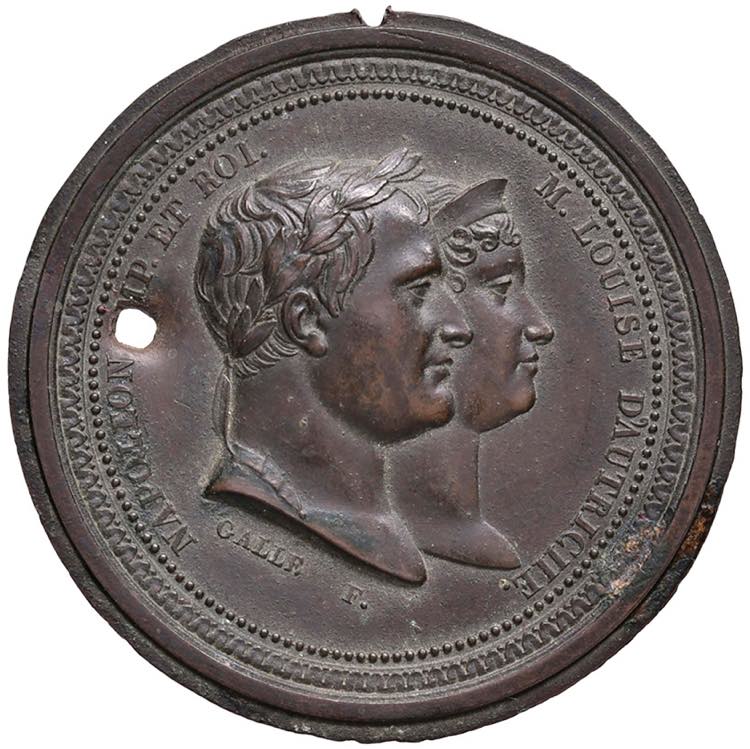 Medaglia 1810 Napoleone e Maria ... 