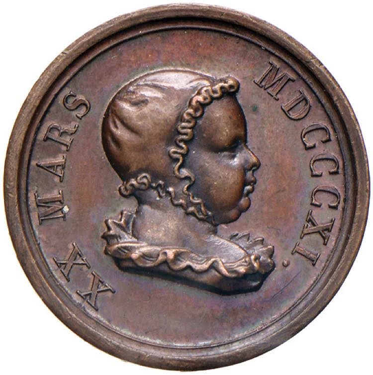 Medaglia 1811 Nascita del Re di ... 