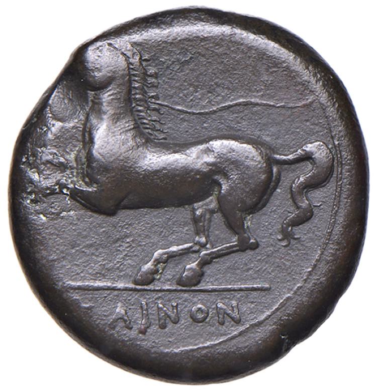 SICILIA Kainon (340-330 a.C.) AE - ... 