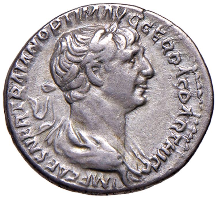 Traiano (114-117) Denario - Busto ... 