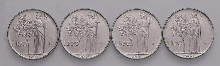 REPUBBLICA ITALIANA 100 Lire 1964, ... 