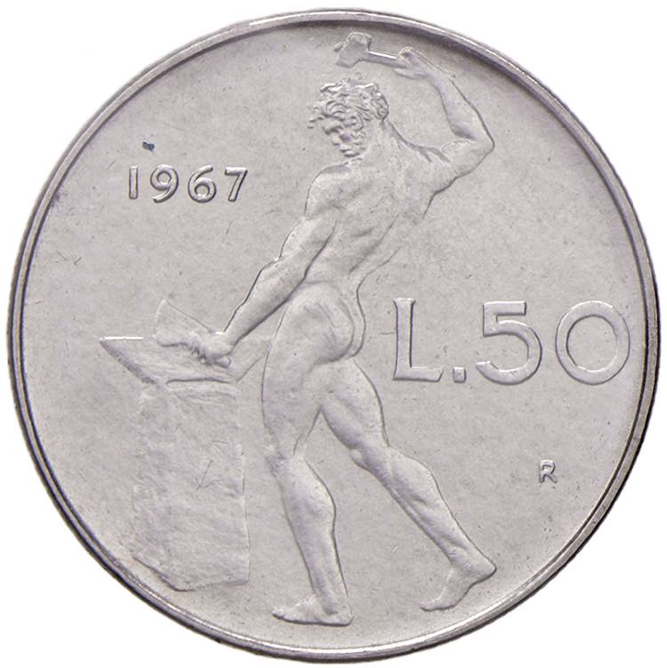 Repubblica italiana - 50 Lire 1967 ... 