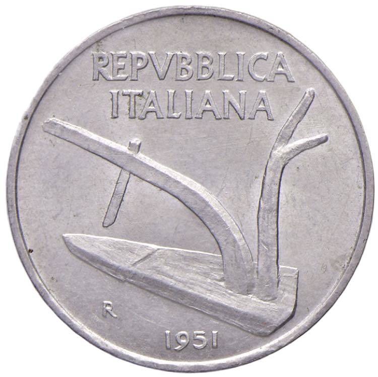 Repubblica italiana - 10 Lire 1951 ... 