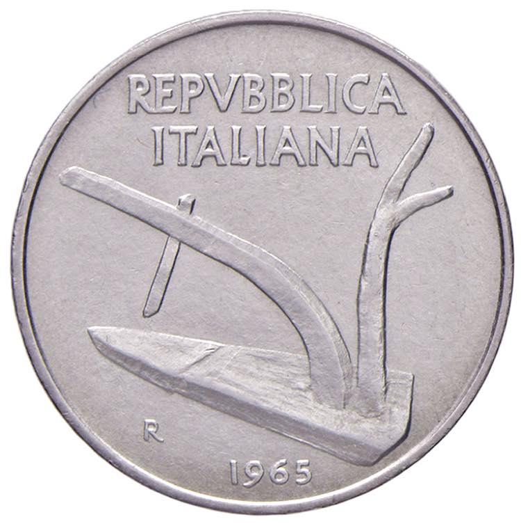 Repubblica italiana - 10 Lire 1965 ... 