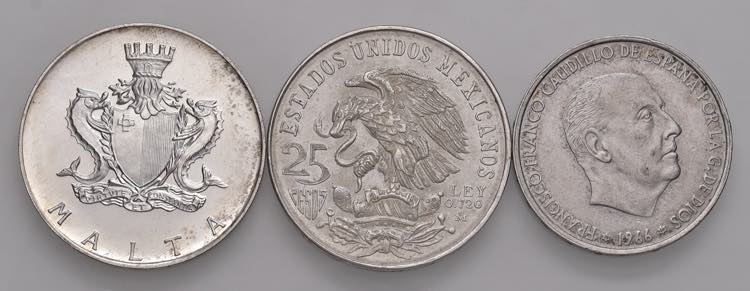 MALTA 4 Pounds 1974 - KM 25 AG (g ... 