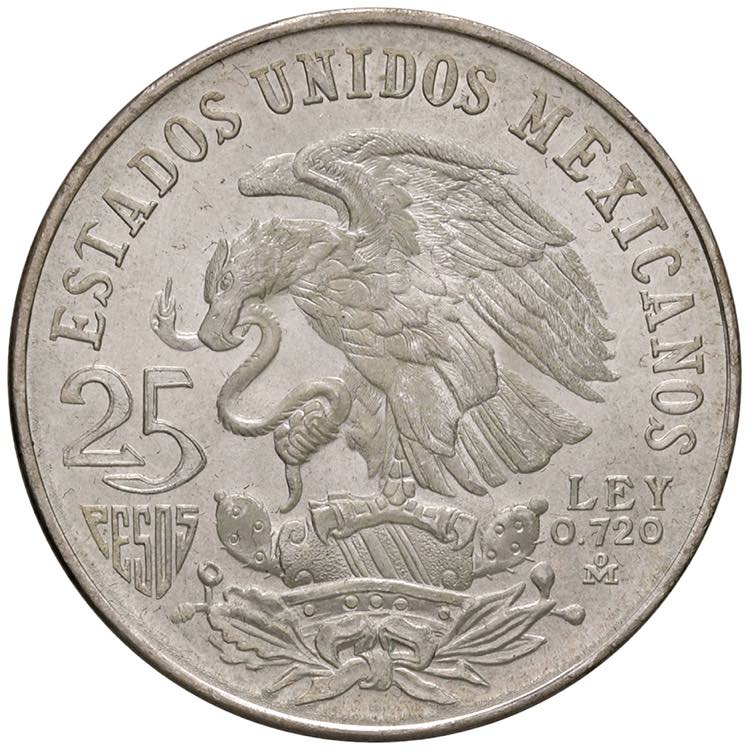 MESSICO 25 Pesos 1968 - KM 479.1 ... 