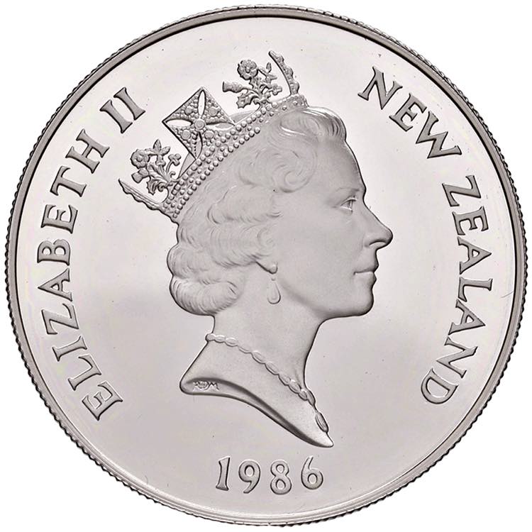 NUOVA ZELANDA Dollaro 1986 - AG (g ... 