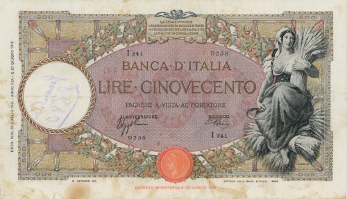 Banca d’Italia - 500 Lire ... 