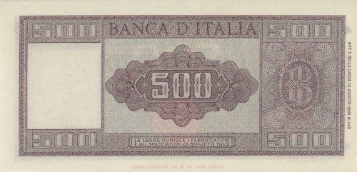 Banca d’Italia 500 Lire ... 
