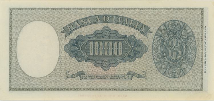 BANCA D’ITALIA 1.000 Lire ... 