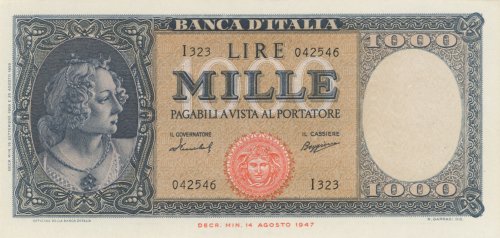 Banca d’Italia 1.000 Lire - I323 ... 