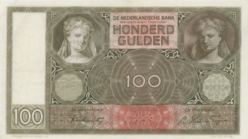 OLANDA 100 Gulden 09/01/1942 - EY ... 