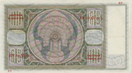 OLANDA 100 Gulden 09/01/1942 - EY ... 