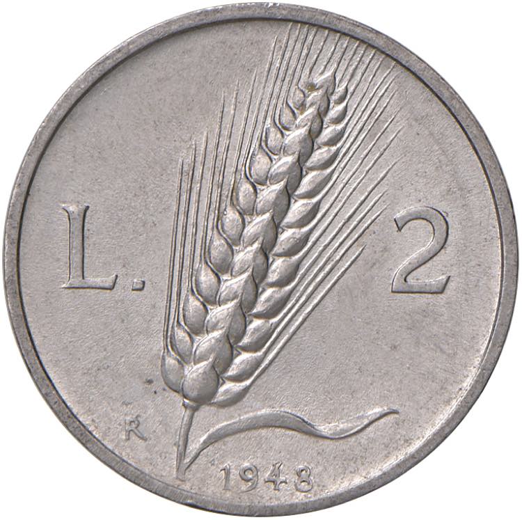 REPUBBLICA ITALIANA (1946-) 2 Lire ... 