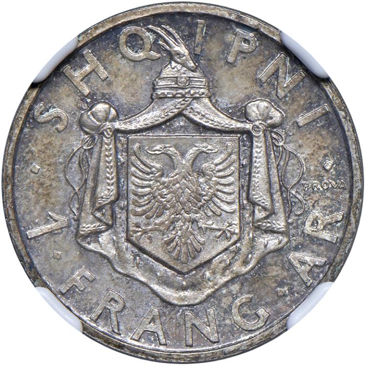ALBANIA Zog I (1925-1939) Franga ... 