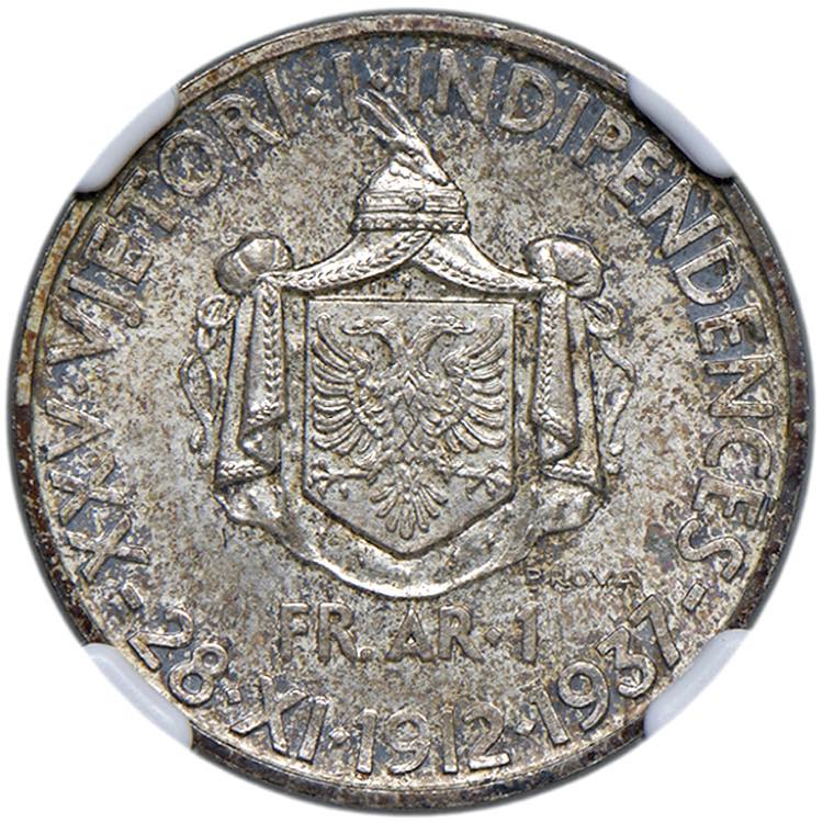 ALBANIA Zog I (1925-1939) Franga ... 