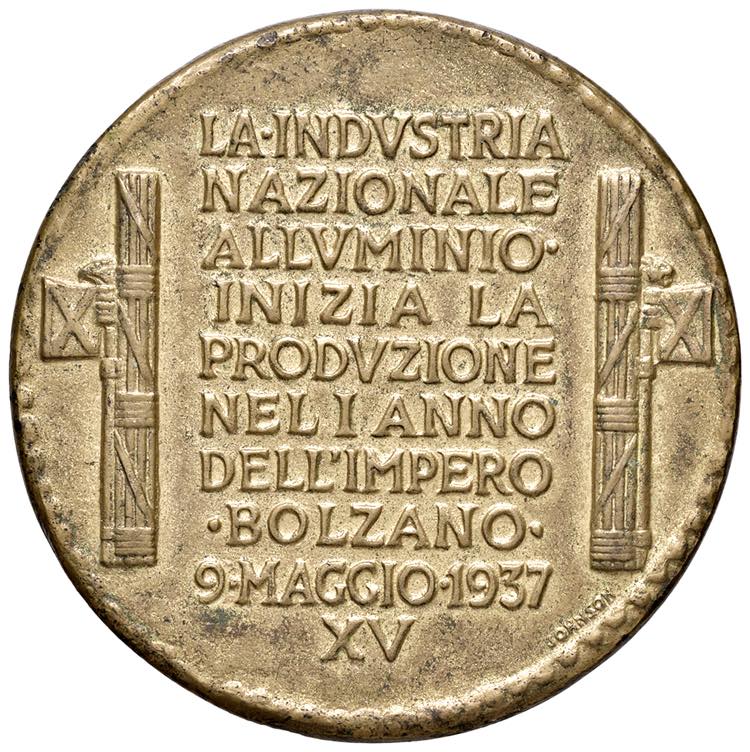 MEDAGLIE FASCISTE Medaglia 1937 XV ... 