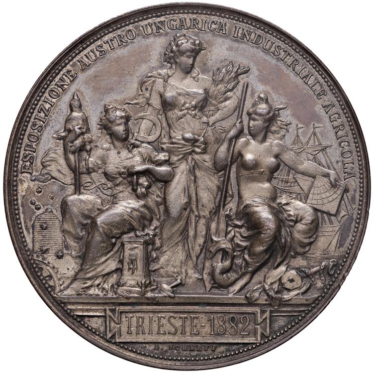 TRIESTE Medaglia 1882 Esposizione ... 