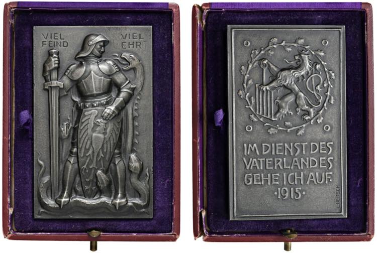 GERMANIA Placchetta 1915 Opus: ... 