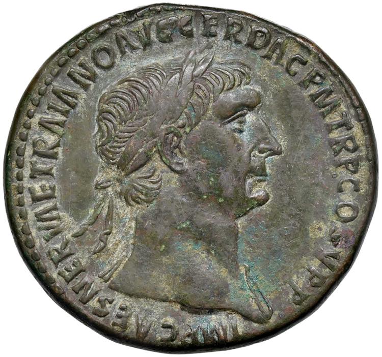 Traiano (98-117) Sesterzio - Busto ... 