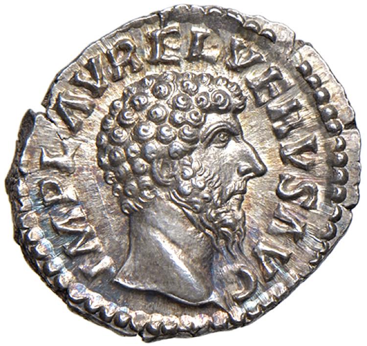 Lucio Vero (161-167)  Denario - ... 