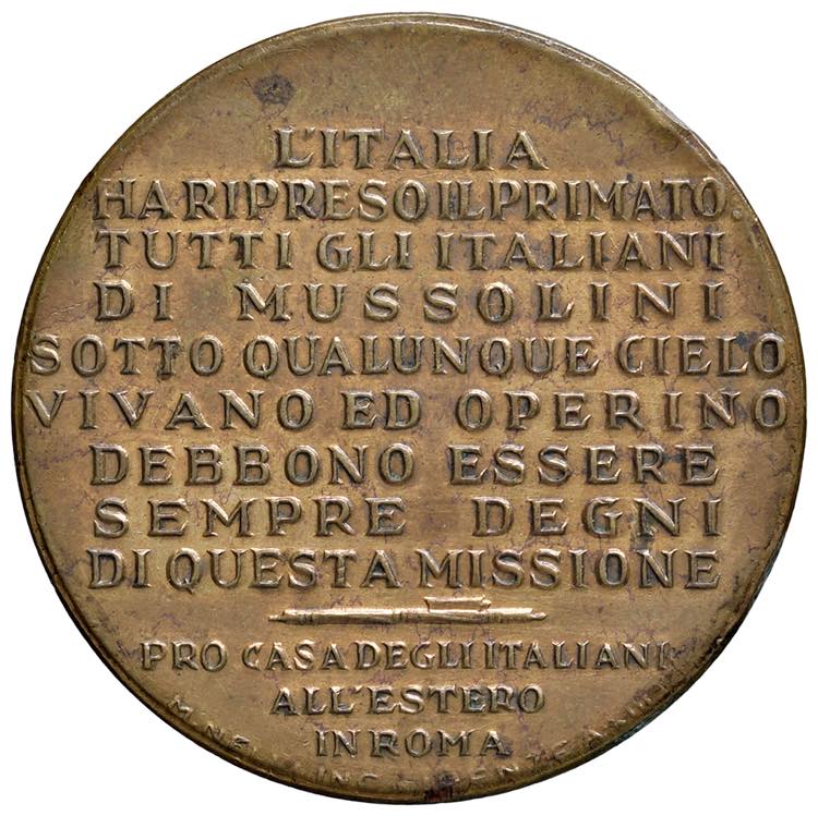 MEDAGLIE FASCISTE Mussolini ... 