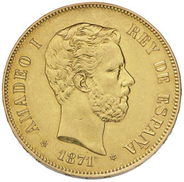 SPAGNA Amedeo I (1871-1873) 100 ... 