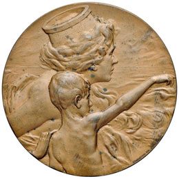 Medaglia 1900 Omaggio dei Veneti ... 