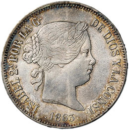 SPAGNA Isabella II (1833-1868) 20 ... 