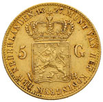 OLANDA Guglielmo I (1815-1840) 5 Gulden 1827 ... 