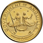 ANGUILLA 20 Dollari 1969 - Fr. 2 AU (g 9,86) ... 