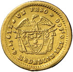 Stati Uniti della Colombia (1862-1886) Peso ... 