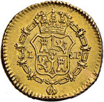 PERU Ferdinando VII (1808-1824) Mezzo escudo ... 