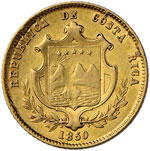 COSTARICA Escudo 1850 - Fr. 9 AU (g 3,12) 