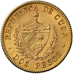 CUBA 2 Pesos 1916 - Fr. 6 AU (g 3,35) Minimi ... 