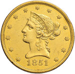 USA 10 Dollari 1851 - ... 