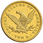USA 10 Dollari 1851 - Fr. 155 AU (g 16,66) R ... 