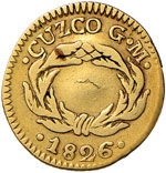 PERU Repubblica (1822-) Mezzo escudo 1826 ... 