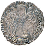 Eugenio IV (1431-1447) Grosso - Munt. 19 AG ... 