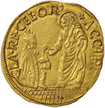 Paolo II (1464-1471) Ducato - Munt. 5 AU (g ... 