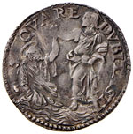 Clemente VII (1523-1534) Doppio carlino - ... 